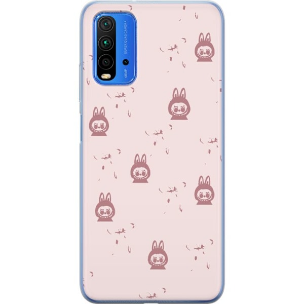 Xiaomi Redmi Note 9 4G Läpinäkyvä kuori Labubu Neon Pop - N