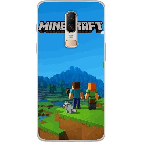 OnePlus 6 Läpinäkyvä kuori Minecraft Key Art
