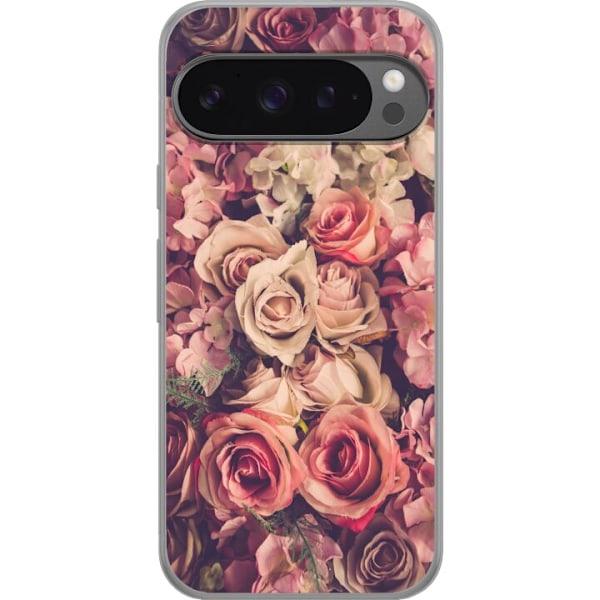 Google Pixel 9 Pro XL Gennemsigtig cover Blomster