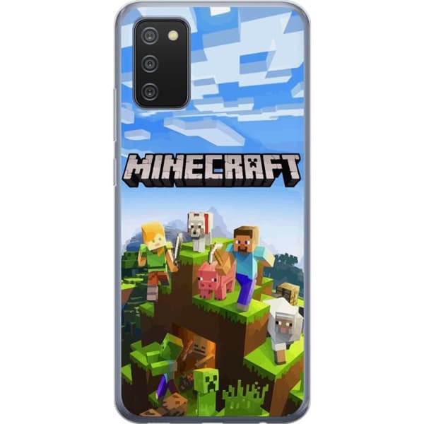 Kompatibelt Mobildeksel til Samsung Galaxy A02s Minecraft Creeper-blokk piksel retrospill
