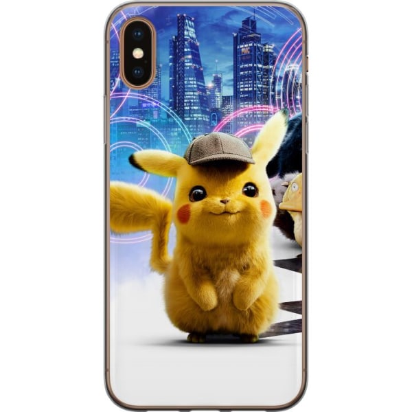 Apple iPhone XS Max Cover / Mobilcover - Detektiv Pikachu