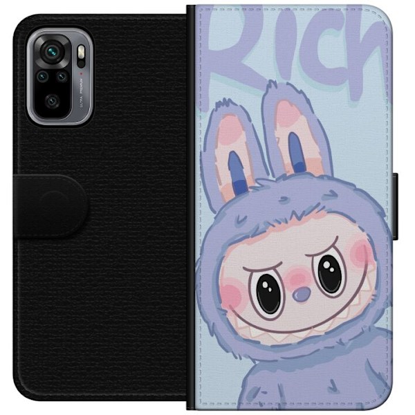 Xiaomi Redmi Note 10S Lompakkokotelo Sininen Jänis Labubu