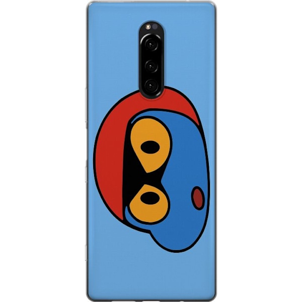 Sony Xperia 1 Läpinäkyvä kuori Bold Bot Head
