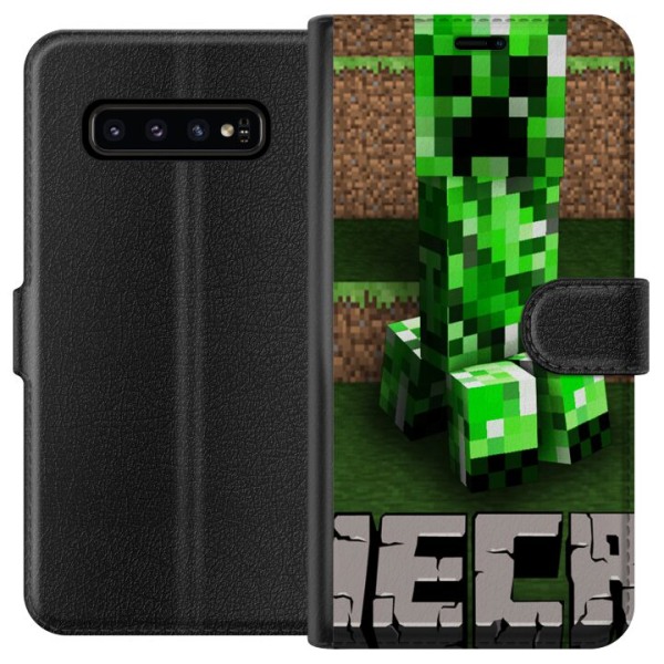 Samsung Galaxy S10 Tegnebogsetui Minecraft