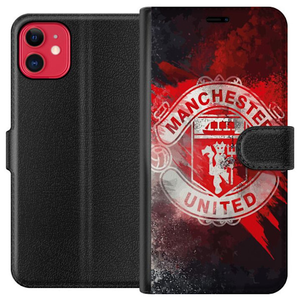 Apple iPhone 11 Lompakkokotelo Manchester United F.C.