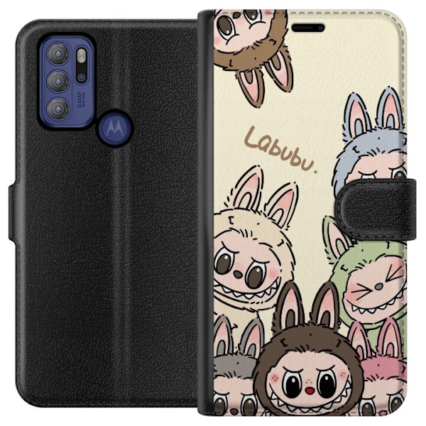 Motorola Moto G60S Tegnebogsetui Labubu Pastel Collection