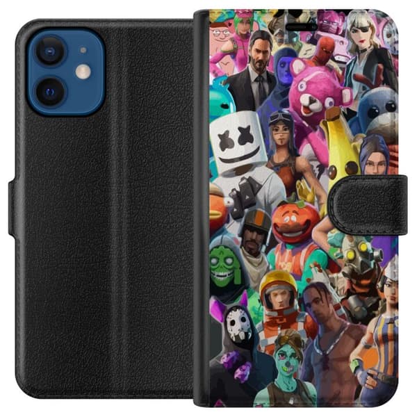 Kompatibelt Plånboksfodral till Apple iPhone 12 mini Fortnite