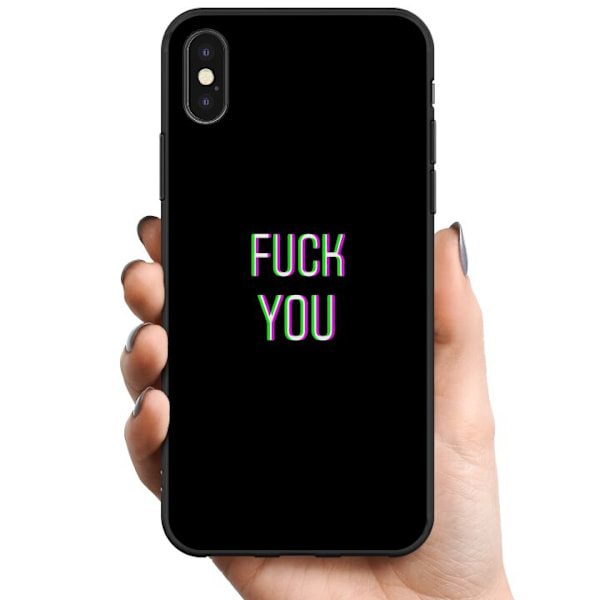 Apple iPhone XS Max TPU Mobildeksel Faen deg