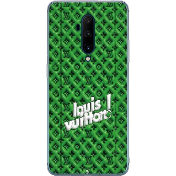 Kompatibelt Mobildeksel til OnePlus 7T Pro Inspirert grønt monogram med logo grønn