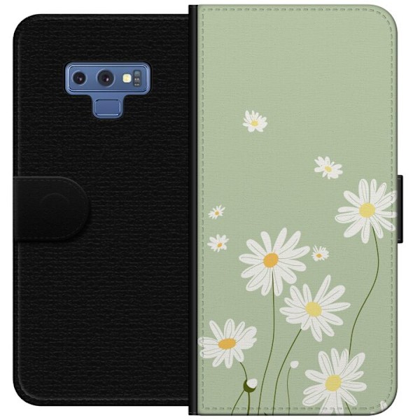 Samsung Galaxy Note9 Tegnebogsetui Præstekraver - blomstret m