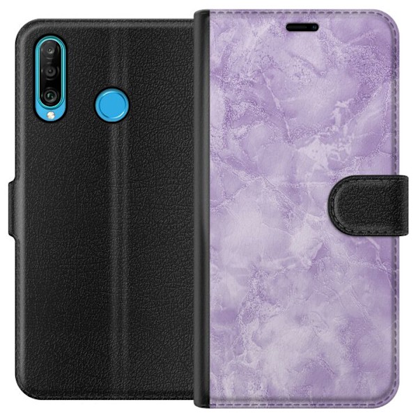 Huawei P30 lite Tegnebogsetui Marmelade