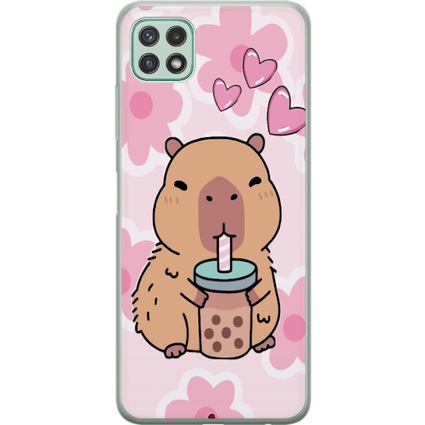 Samsung Galaxy A22 5G Läpinäkyvä kuori Kawaii Capybara Syd