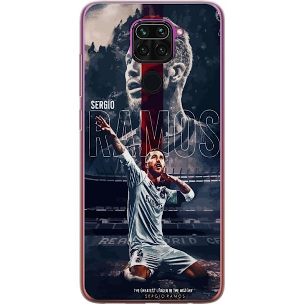 Xiaomi Redmi Note 9 Läpinäkyvä kuori Ramos Jalkapallolegenda Motiivi Pelaaja Real Madrid Espanja Takaisin Ikoni Nimi Jalkapallotähti Urheilu