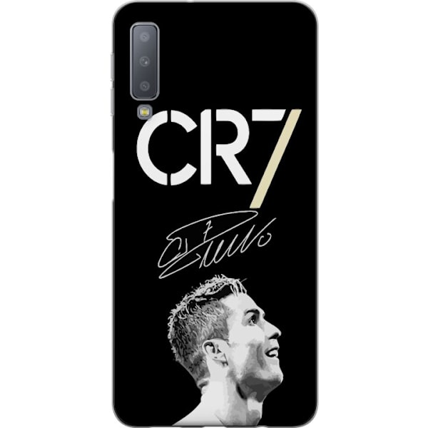 Samsung Galaxy A7 (2018) Genomskinligt Skal CR7 Ronaldo