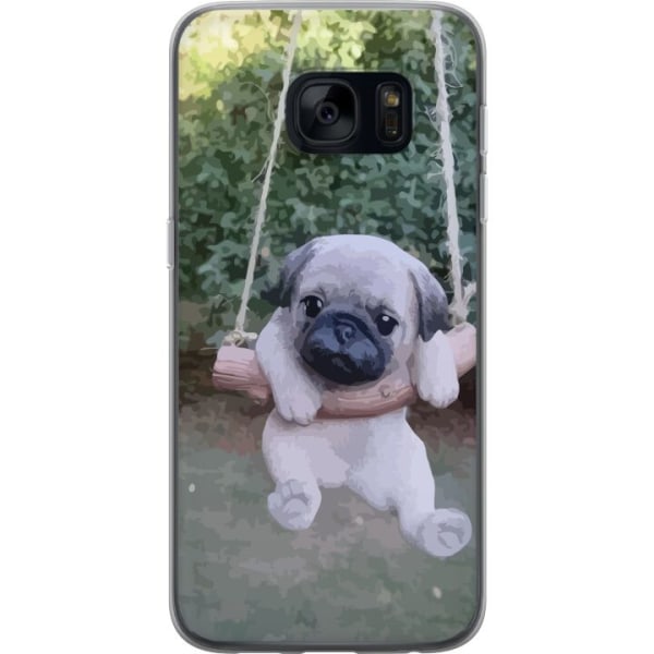 Samsung Galaxy S7 Läpinäkyvä kuori Herkkä Koirapentu