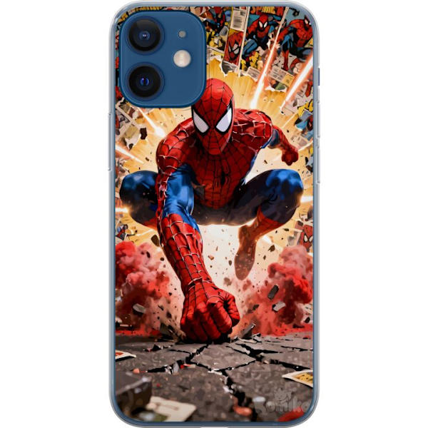 Kompatibelt Mobildeksel til Apple iPhone 12 mini Spider Man action