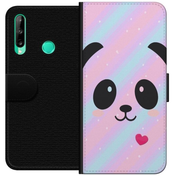 Huawei P40 lite E Tegnebogsetui Regnbue Panda