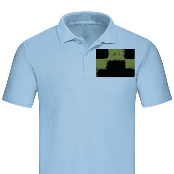 Piké för Vuxen | Elegant Pikétröja A Minecraft Movie Ljusblå Medium