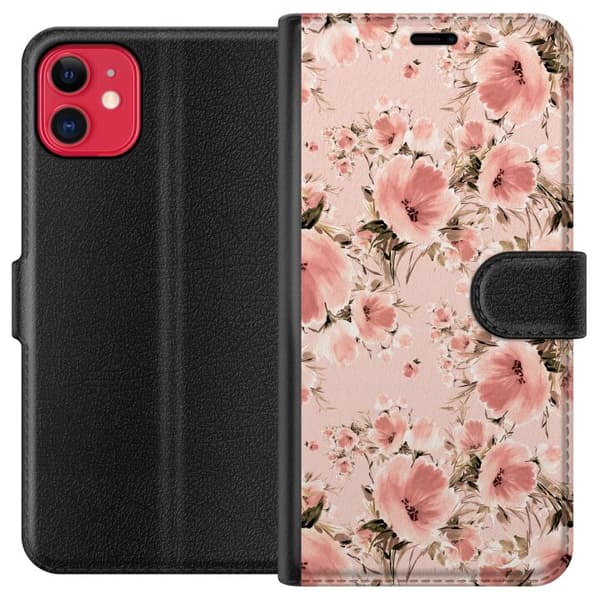 Yhteensopiva Lompakkokotelo Apple iPhone 11 Kukkia