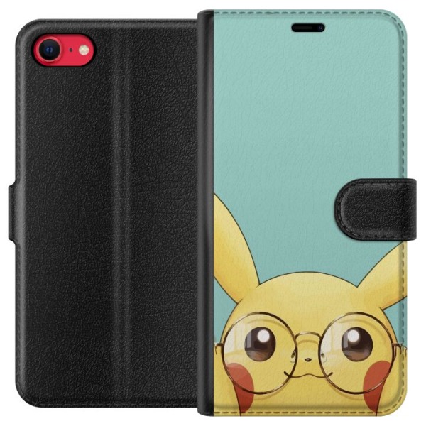 Apple iPhone 7 Plånboksfodral Pikachu glasögon