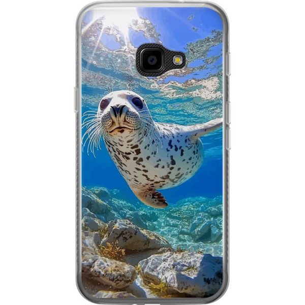 Samsung Galaxy Xcover 4 Läpinäkyvä kuori Myynti Meri Uiminen Eläinaihe Luonto Vesimotiivi Sininen Suunnittelu Meriteema Suosittu Motiivi Villielä