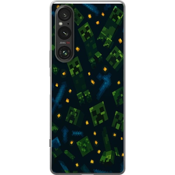 Sony Xperia 1 V Läpinäkyvä kuori Minecraft Dungeons Mob