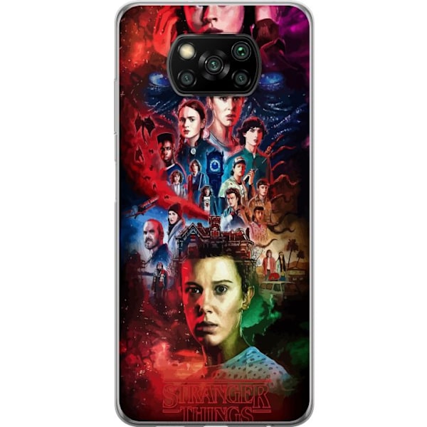 Xiaomi Poco X3 NFC Genomskinligt Skal Stranger Things