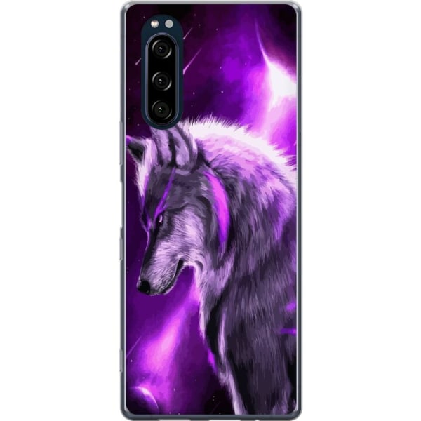 Sony Xperia 5 Gennemsigtig cover Lilla Varg