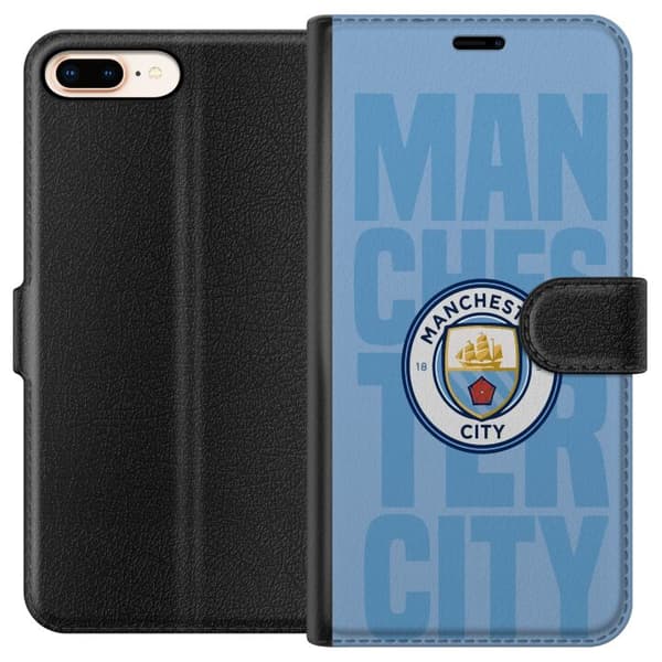 Kompatibel Tegnebogsetui til Apple iPhone 8 Plus Manchester City
