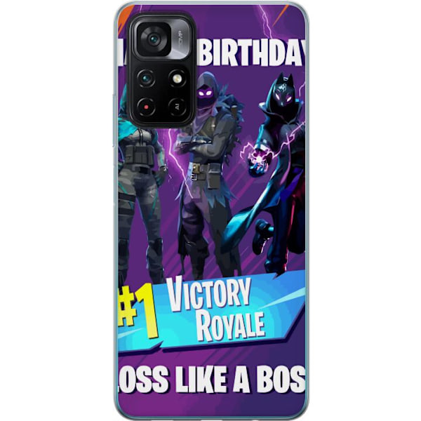 Xiaomi Poco M4 Pro 5G Gennemsigtig cover Fortnite