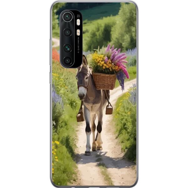 Xiaomi Mi Note 10 Lite Läpinäkyvä kuori Aasi Eläinaihe Rauhallinen Suunnittelu Luontoaihe Suosittu Koristelu Huumori Graafinen Eläinteema Eksoott