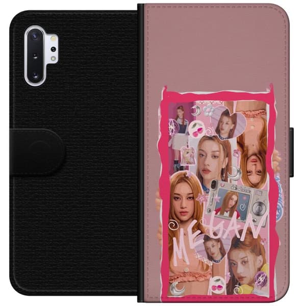 Kompatibel Tegnebogsetui til Samsung Galaxy Note10+ Megan rosa collage pink
