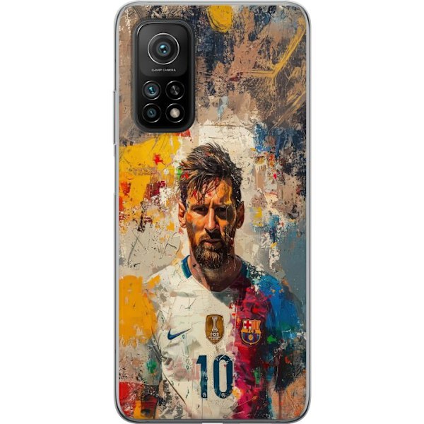 Xiaomi Mi 10T 5G Läpinäkyvä kuori Messi Art