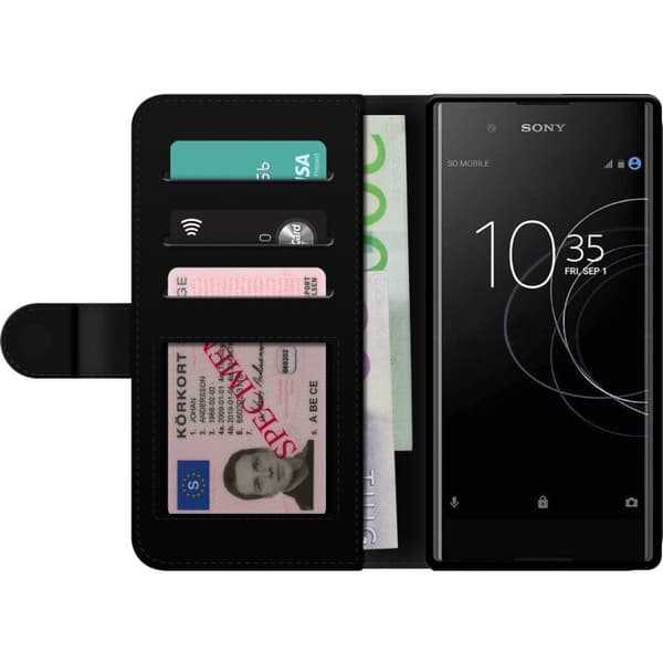Kompatibelt Lommeboketui til Sony Xperia XA2 katteøye rosa