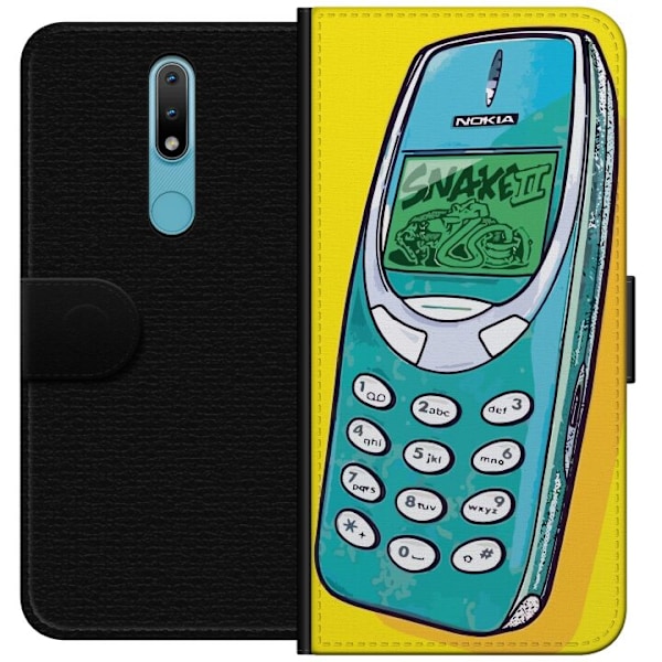 Nokia 2.4 Plånboksfodral Nokia 3310, Snake 2