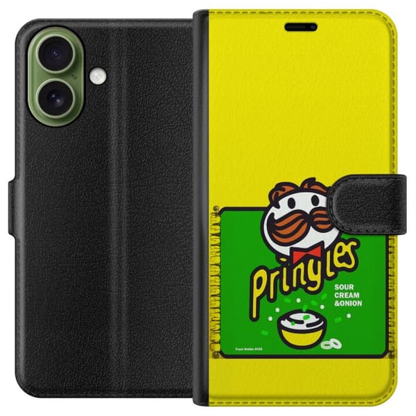 Kompatibelt Lommeboketui til Apple iPhone 17 Pringles gul