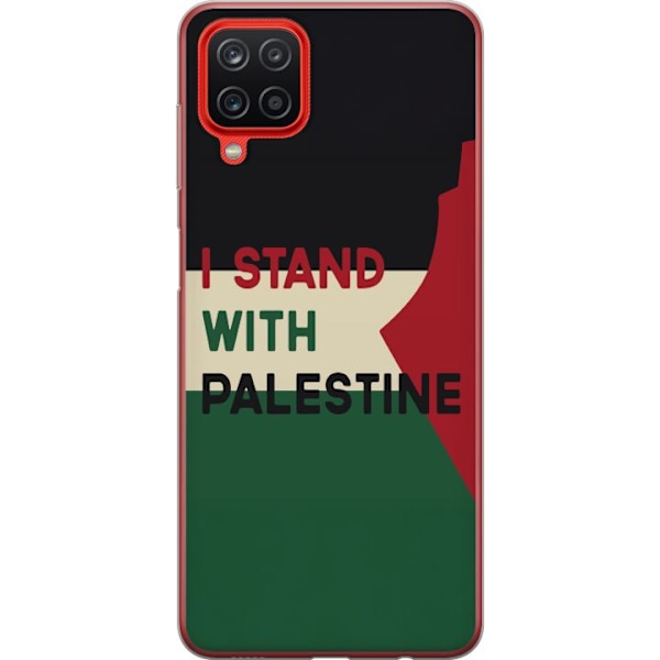 Samsung Galaxy A12 Gjennomsiktig deksel Stå opp for Palestina