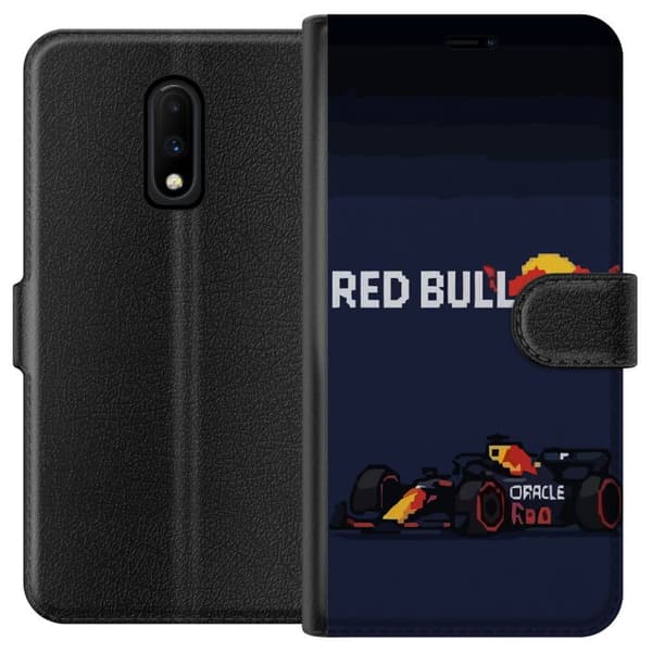 Kompatibel Tegnebogsetui til OnePlus 7 Pixelracer i retrostil sort