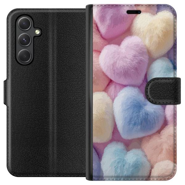 Samsung Galaxy A05s Tegnebogsetui Hjerter Kærlighed Grafisk Design Romantisk Motiv Populær Symbol Grafisk Mønster Dekoration