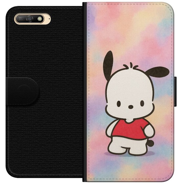 Huawei Y6 (2018) Lompakkokotelo Kawaii Sanrio Pochacco