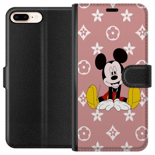 Kompatibel Tegnebogsetui til Apple iPhone 8 Plus Mickey Mouse