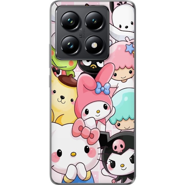 Xiaomi 14T Pro Gjennomsiktig deksel Kawaii Sanrio Crew