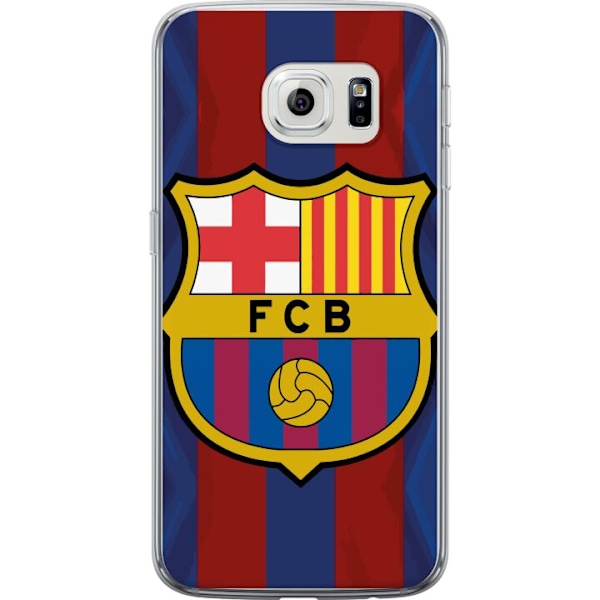 Samsung Galaxy S6 edge Genomskinligt Skal FCB Barcelona