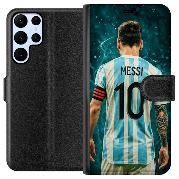 Samsung Galaxy S22 Ultra 5G Lompakkokotelo Messi