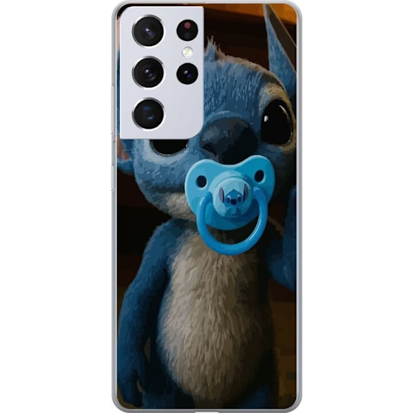 Samsung Galaxy S21 Ultra 5G Läpinäkyvä kuori Stitch & Napp - vauvateema söpöllä hahmolla