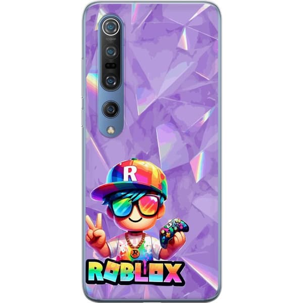 Kompatibel Mobilcover til Xiaomi Mi 10 Pro 5G Farverig gamerfigur med spilcontroller, solbriller og regnbuedetaljer lilla