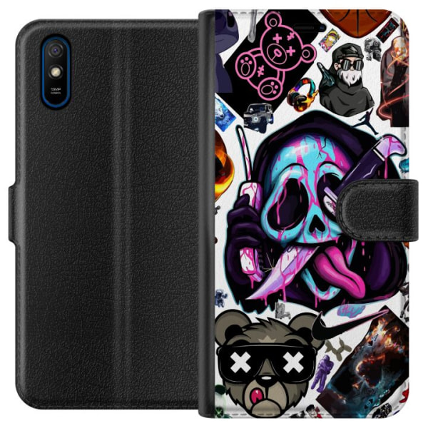 Xiaomi Redmi 9A Lompakkokotelo Stickers