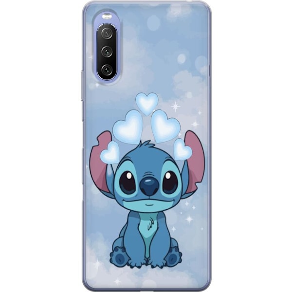 Sony Xperia 10 III Läpinäkyvä kuori Stitch Hyppäävä Ilo - Hauska Suunnittelu Lahjalle