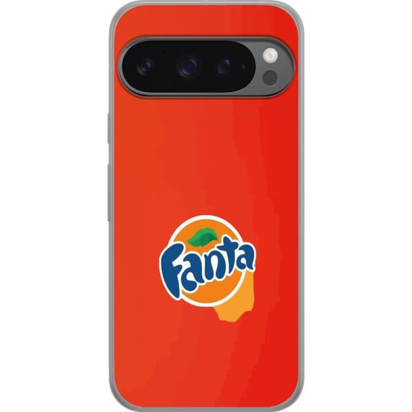 Kompatibelt Mobildeksel til Google Pixel 9 Pro XL Minimalistisk appelsinbrus-inspirert design oransje
