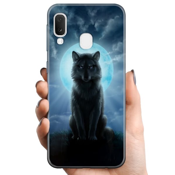 Samsung Galaxy A20e TPU Mobildeksel Ulv i mørket